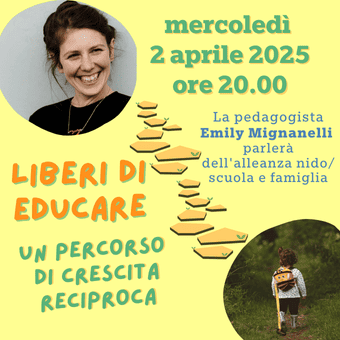 La pedagogista Emily Mignanelli parlerà dell'alleanza nidoscuola e famiglia()